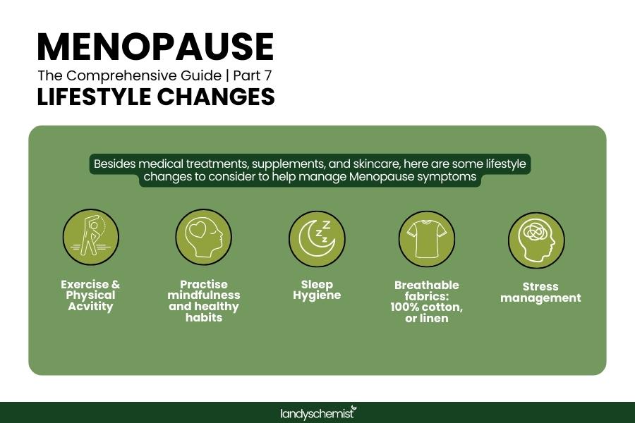 lifestyle changes and things that ease menopause