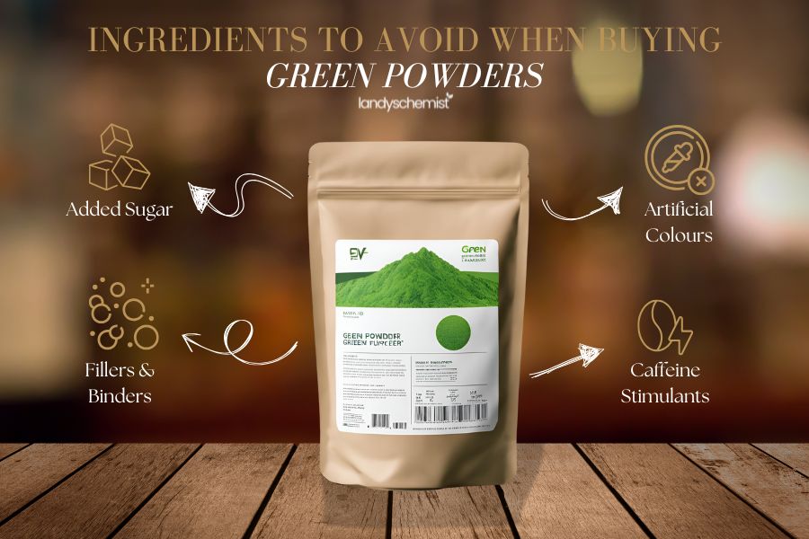 green powder ingredients to avoid