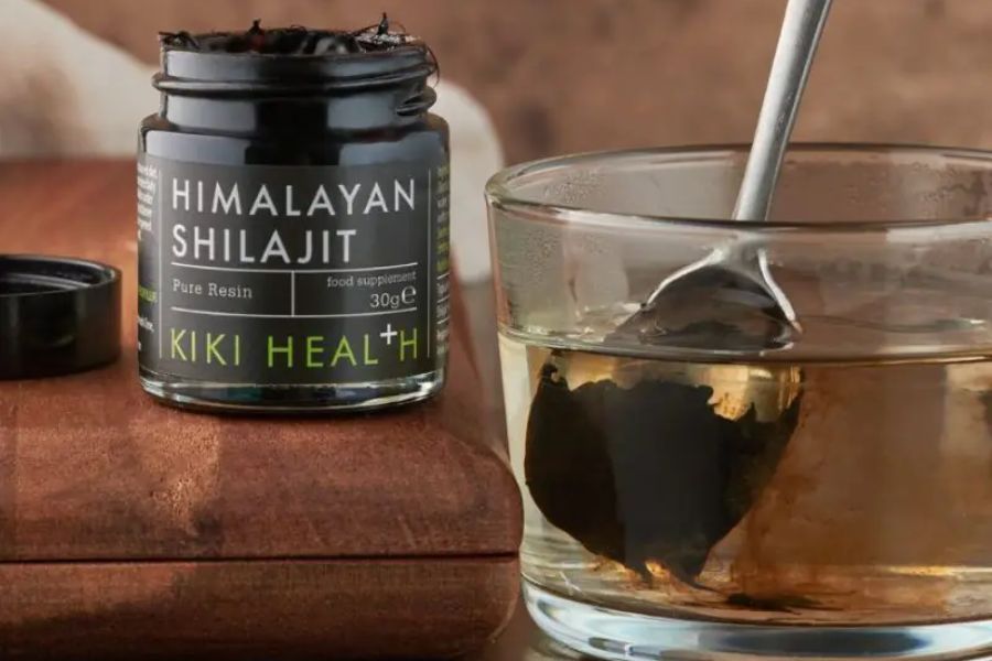 Shilajit resin mix in water