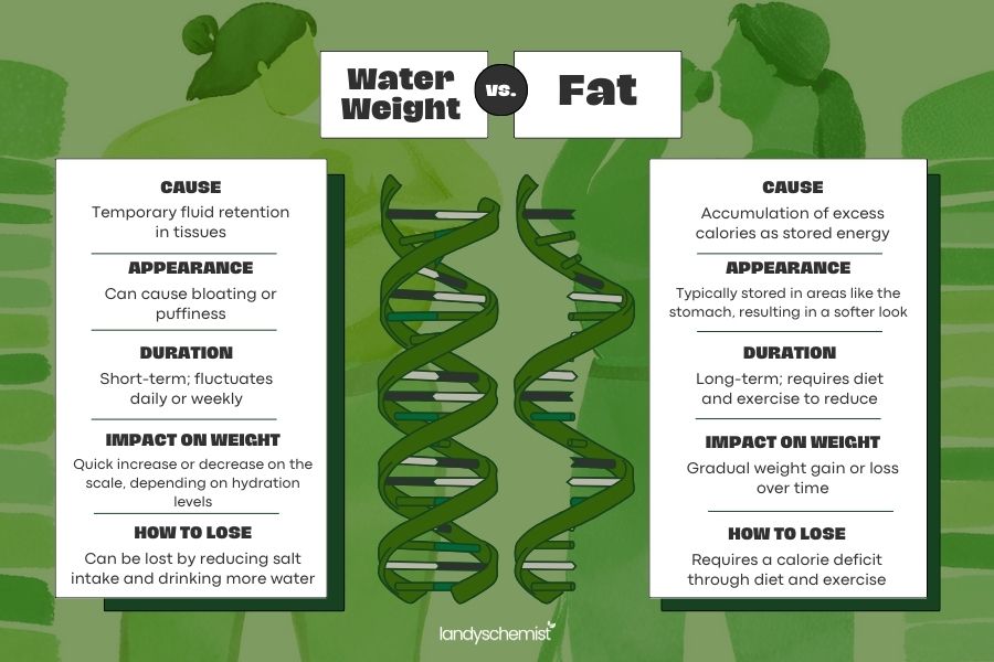 The Difference Between Gaining Water Weight and Gaining Fat