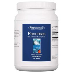 Allergy Research Group Pancreas (Pork) Natural Glandular Capsules 720