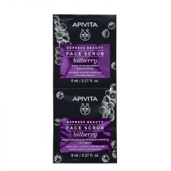 Apivita Face Scrub Bilberry for Brightening 2x8ml