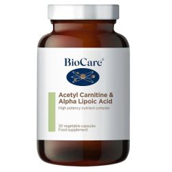 BioCare Acetyl Carnitine & Alpha Lipoic Acid 30 vegetable capsules