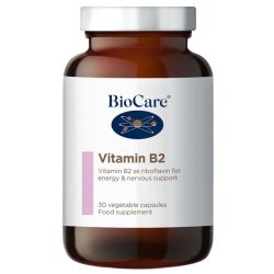 BioCare Vitamin B2 30 vegetable capsules