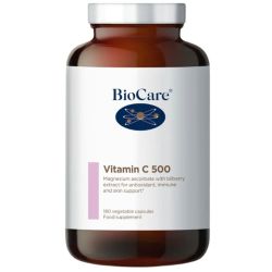 BioCare Vitamin C 500mg Vegi capsules 180