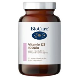 Biocare Vitamin D3 1000iu Vegicaps 60