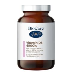 Biocare Vitamin D3 4000iu Vegicaps 30