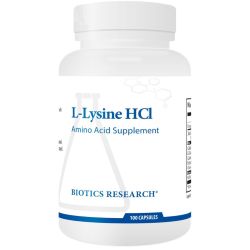 Biotics Research L-Lysine HCl Capsules 100