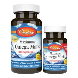 Carlson Labs Maximum Omega Mini Softgels 60 + 20