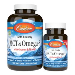 Carlson Labs MCT & Omega-3 Softgels 120 + 30