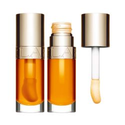 Clarins Lip Comfort Oil:

Hydrates and repairs
Protects lips all day long
Glossy finish with a soft, comfortable feel