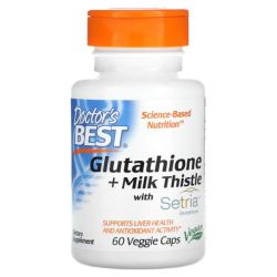 Doctor's Best Glutathione + Milk Thistle Veg Caps 60