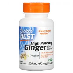 Doctor's Best High Potency Ginger Root Extract 250mg Caps 60