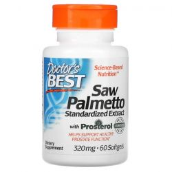 Doctor's Best Saw Palmetto Standardized Extract with Prosterol 320mg Softgels 60