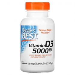 Doctor's Best Vitamin D3 5000iu Softgels 720