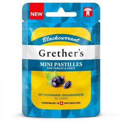 Grether's Blackcurrant Pastilles Sugar Free Pouch 30g