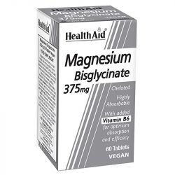 HealthAid Magnesium Bisglycinate 375mg Tablets 60