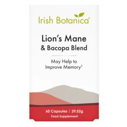 Irish Botanica Lion’s Mane & Bacopa Blend Capsules 60