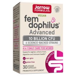 Jarrow Formulas Fem-Dophilus Advanced (Shelf Stable) 10Bn CFU Capsules 30