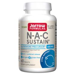 Jarrow Formulas N-A-C Sustain 600mg Tablets 60