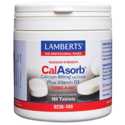 Lamberts CalAsorb Calcium 800mg Tablets 180