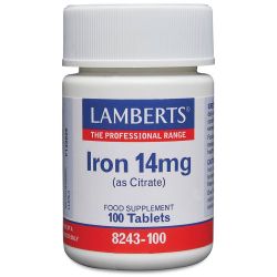 Lamberts Iron 14mg Tablets 100