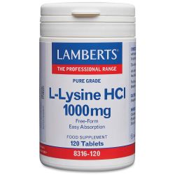 Lamberts L-Lysine 1000mg Tabs 120