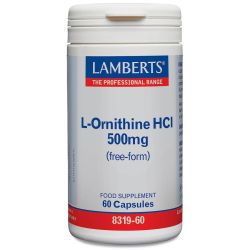 Lamberts L-Ornithine 500mg caps 60