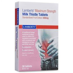 Lamberts Maximum Strength Milk Thistle 300mg Tablets 30