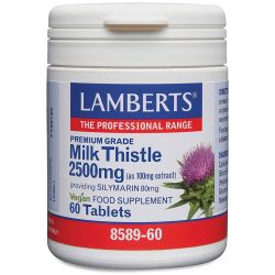 Lamberts Milk Thistle 2500mg Tablets 60