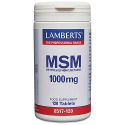 Lamberts MSM 1000mg Tabs 120