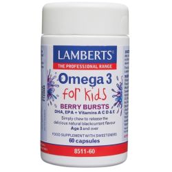 Lamberts Omega-3 for Kids Berry Chew Caps 60