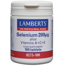 Lamberts Selenium 200µg + A+C+E Tablets 100