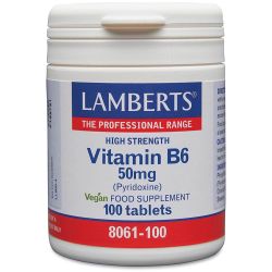 Lamberts Vitamin B6 50mg Tablets 100