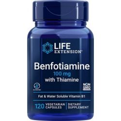 Life Extension Benfotiamine with Thiamine 100mg Vegicaps 120