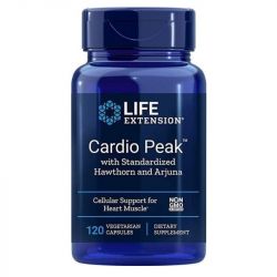 Life Extension Cardio Peak with Standardized Hawthorn and Arjuna Vegicaps 120