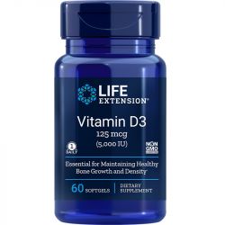 Life Extension Vitamin D3 5000 IU Softgels 60