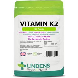 Lindens Vitamin K2 200mcg Tablets 120