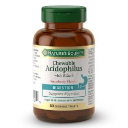  Nature's Bounty Chewable Acidophilus Tablets 60 