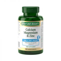 Nature's Bounty Calcium Magnesium & Zinc Caplets 100