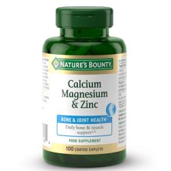 Nature's Bounty Calcium Magnesium & Zinc Caplets 100