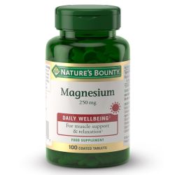  Nature's Bounty Magnesium 250mg Tabs 100 