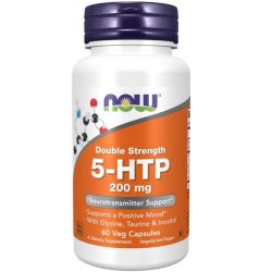 NOW Foods 5-HTP with Glycine Taurine & Inositol 200mg Capsules 60