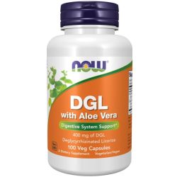 NOW Foods DGL with Aloe Vera Capsules 100