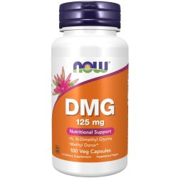 NOW Foods DMG (Dimethylglycine) 125mg Capsules 100