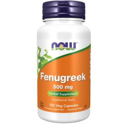 NOW Foods Fenugreek 500mg Capsules 100