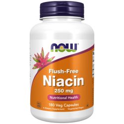 NOW Foods Niacin Flush-Free 250mg Capsules 180

