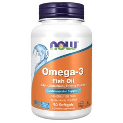 NOW Foods Omega-3 Enteric Coated Softgels 90
