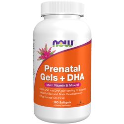 NOW Foods Prenatal Gels + DHA Softgels 180
