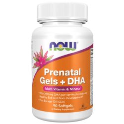 NOW Foods Prenatal Gels + DHA Softgels 90